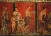 unknow artist Fresco out of Pompei oil painting reproduction
